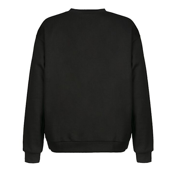 Sweatshirt til Voksne | Klassisk Collegebluse Adele sort XXL