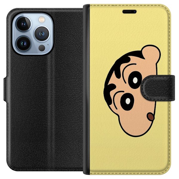 Apple iPhone 13 Pro Tegnebogsetui Peeking Shinchan