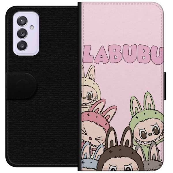 Samsung Galaxy A82 5G Plånboksfodral Labubu Pop Mart Karaktärer Figurer Samlarobjekt Populär Figurserie Design Pop Mart Toy Art Motiv
