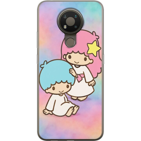 Nokia 3.4 Läpinäkyvä kuori Kawaii Sanrio Kiki Lola Little Twin Stars