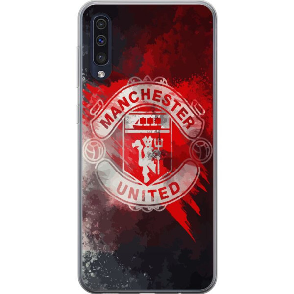 Samsung Galaxy A50 Gennemsigtig cover Manchester United