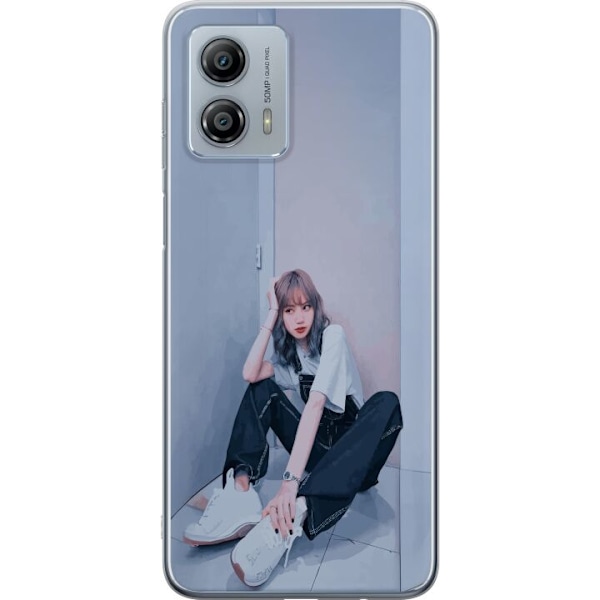 Motorola Moto G53 Läpinäkyvä kuori Lisa from Blackpink – K-pop Style Icon