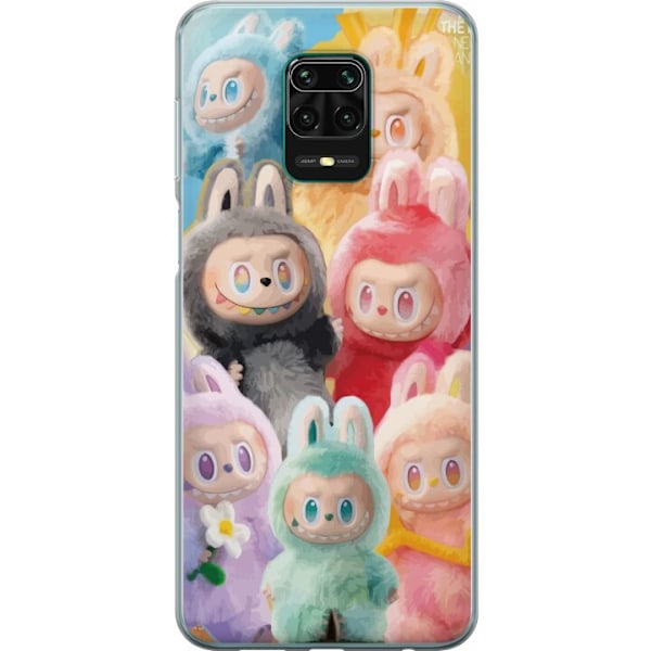 Xiaomi Redmi Note 9 Pro Genomskinligt Skal Labubu Sketch Style