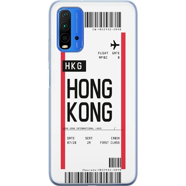 Xiaomi Redmi Note 9 4G Läpinäkyvä kuori Hongkong