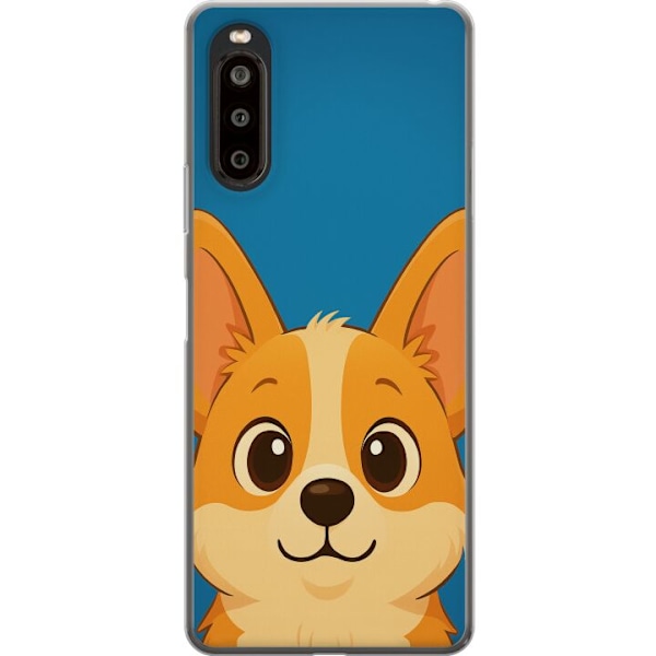 Sony Xperia 10 II Gennemsigtig cover Hello Corgi