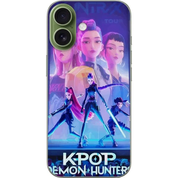 Kompatibelt Mobildeksel til Apple iPhone 18 Trendy KPop Demon Hunters dukkefigur