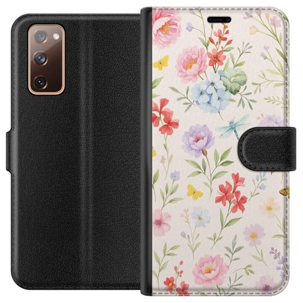 Kompatibelt Plånboksfodral till Samsung Galaxy S20 FE Blommor
