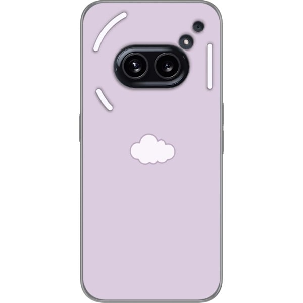 Nothing Phone (2a) Plus Läpinäkyvä kuori Lila Pilvi - minim