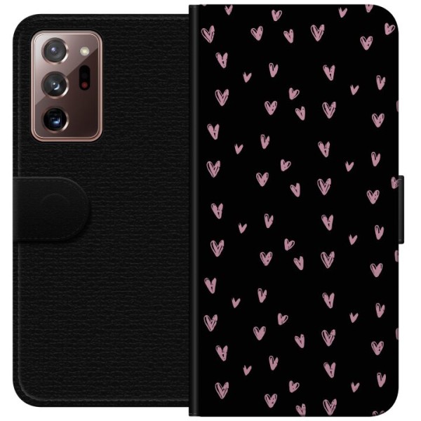 Samsung Galaxy Note20 Ultra Plånboksfodral Små Hjärtan