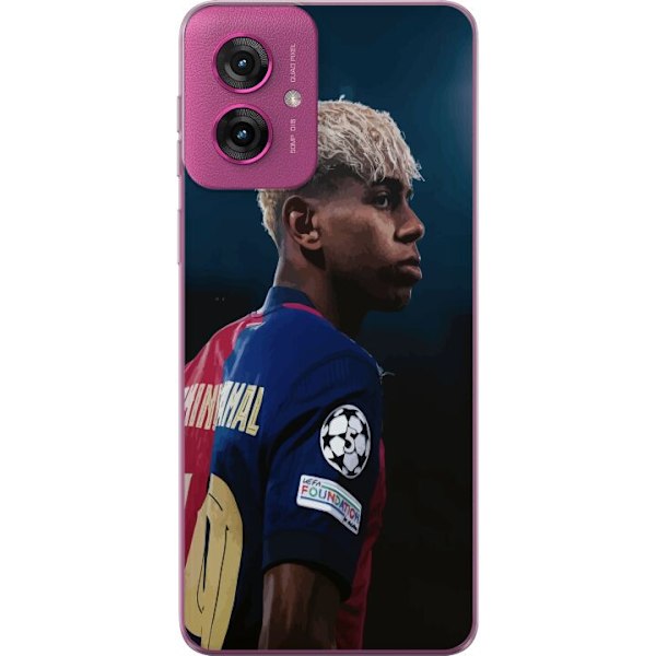 Motorola Moto G55 Gennemsigtig cover Lamine Yamal - Barcelonas Wunderkind i fokus