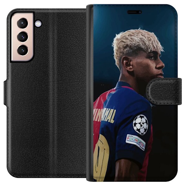 Samsung Galaxy S21 Tegnebogsetui Lamine Yamal - Barcelonas Wun