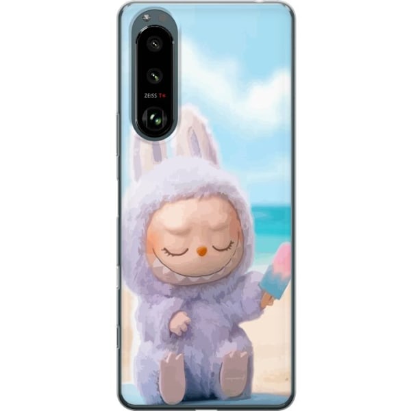Sony Xperia 5 III Genomskinligt Skal Labubu Pink Mood – Rosa monsterdesign