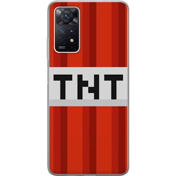 Xiaomi Redmi Note 11 Pro 5G Läpinäkyvä kuori Minecraft TNT