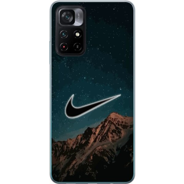 Xiaomi Poco M4 Pro 5G Läpinäkyvä kuori Nike