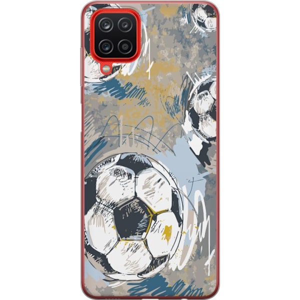 Samsung Galaxy A12 Gennemsigtig cover Fodbold