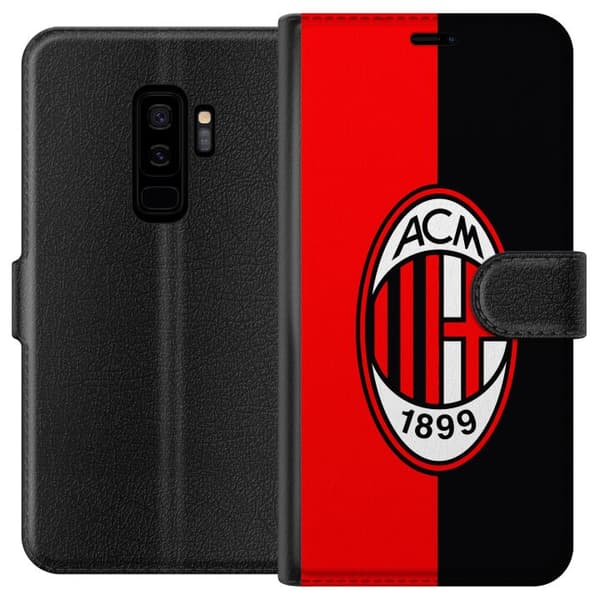 Kompatibelt Plånboksfodral till Samsung Galaxy S9+ AC Milan