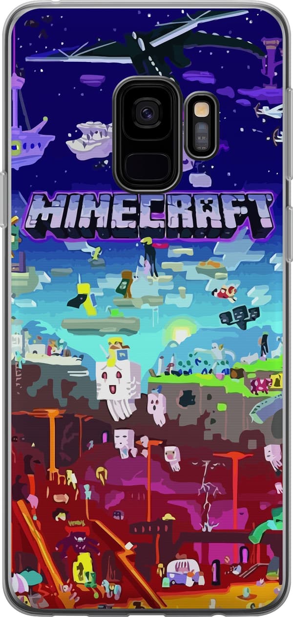 Kompatibelt Mobilskal till Samsung Galaxy S9 Minecraft