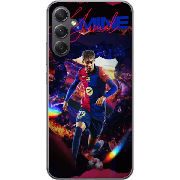 Samsung Galaxy A05s Gennemsigtig cover Yamal Rising Talent FC Barcelona Spiller Ung Fodboldstjerne Populært Motiv Sport Spanien Talent