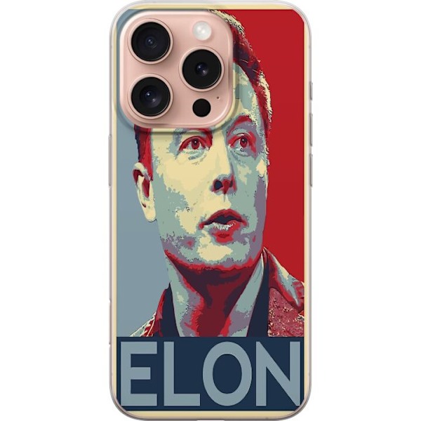 Apple iPhone 16 Pro Läpinäkyvä kuori Elon Musk