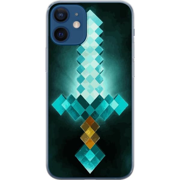 Kompatibel Mobilcover til Apple iPhone 12 mini Minecraft sværd