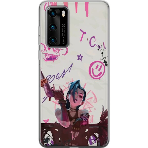 Huawei P40 Genomskinligt Skal Arcane, League of Legends