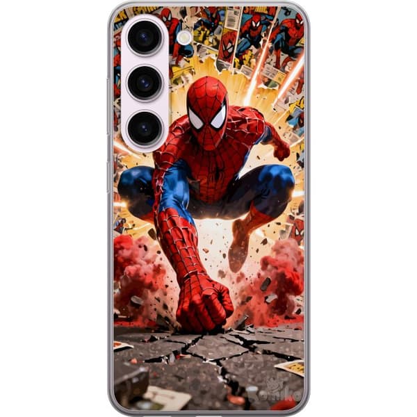 Kompatibelt Mobildeksel til Samsung Galaxy S23 Spider Man action