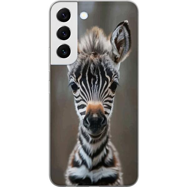 Samsung Galaxy S22+ 5G Genomskinligt Skal Giraff Djurmotiv Afrika Natur Grafiskt Motiv Savann Vilda Djur Populär Väggkonst Exotiskt Tema