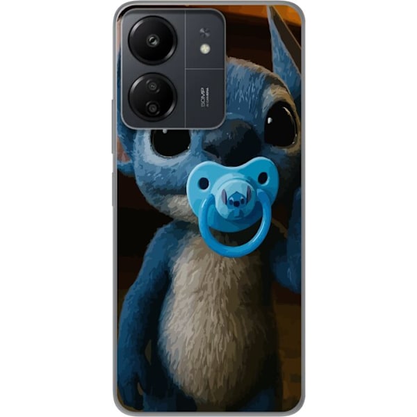 Xiaomi Redmi 13C Läpinäkyvä kuori Stitch & Napp - vauvateema söpöllä hahmolla