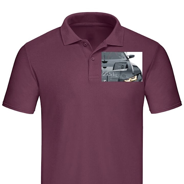 Poloshirt til Voksen | Elegant Poloshirt BMW Bordeaux Medium