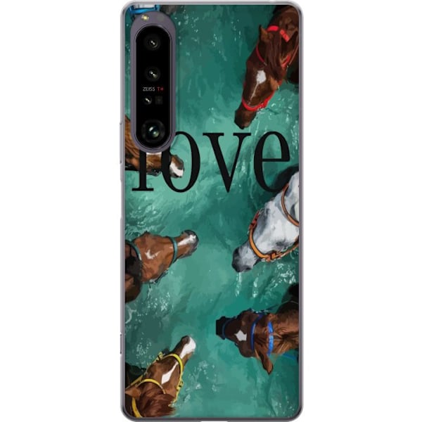 Sony Xperia 1 IV Gennemsigtig cover Heste Elsker