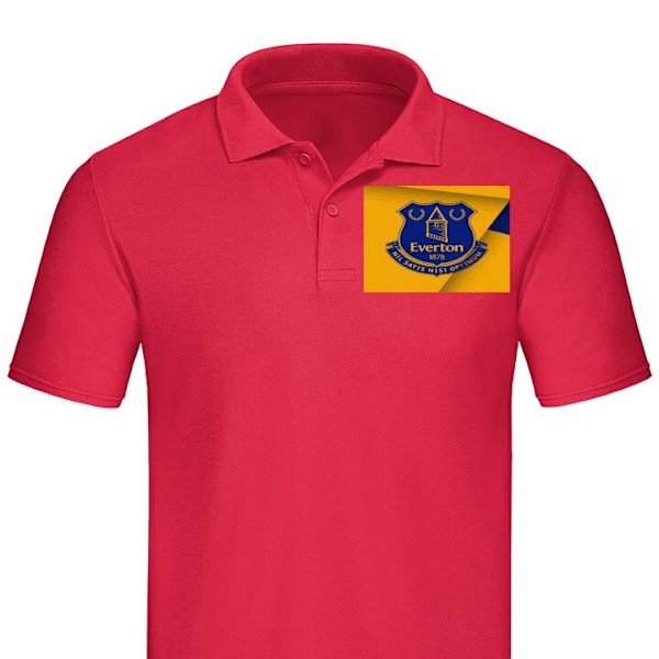 Poloshirt til Voksen | Elegant Poloshirt Everton Rød X-Large