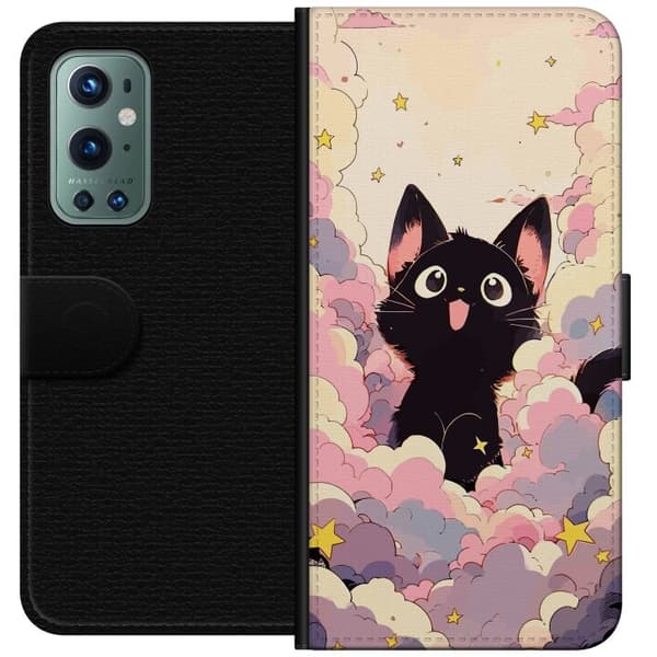 Kompatibelt Plånboksfodral till OnePlus 9 Pro Kawaii Katt