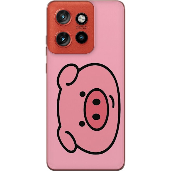 Motorola Edge 50 Neo Läpinäkyvä kuori Kawaii Piggy