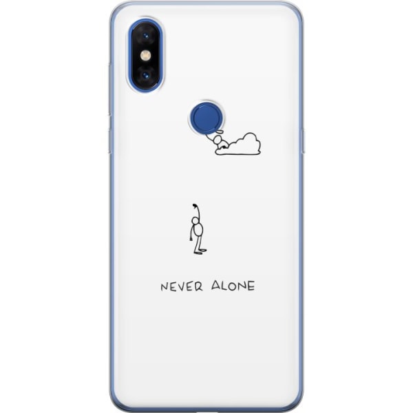 Xiaomi Mi Mix 3 Läpinäkyvä kuori Ei koskaan yksin