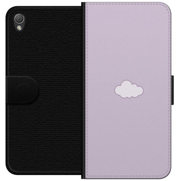 Sony Xperia Z3 Plånboksfodral Lila Moln – minimalistiskt moln på lila bakgrund