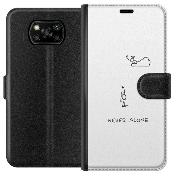Xiaomi Poco X3 NFC Lompakkokotelo Ei koskaan yksin