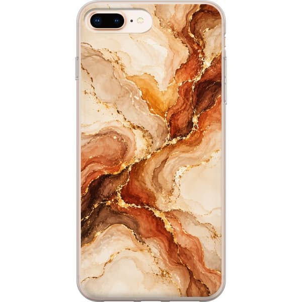 Kompatibelt Mobilskal till Apple iPhone 8 Plus Höstagat beige