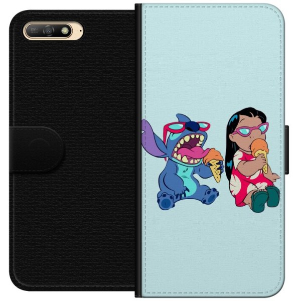 Huawei Y6 (2018) Lommeboketui Lilo & Stitch