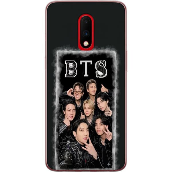 Kompatibel Mobilcover til OnePlus 7 BTS-medlemmer poserer sammen i sorte outfits for en selfie sort