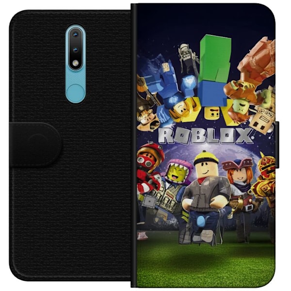 Nokia 2.4 Plånboksfodral Roblox Värld – Gamingäventyr fö