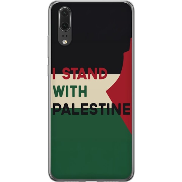 Huawei P20 Genomskinligt Skal Stand with Palestine – solidaritetsdesign med starkt budskap
