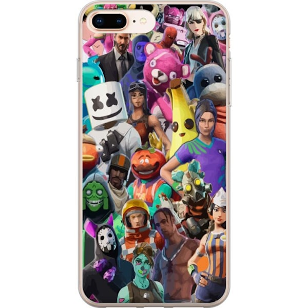 Apple iPhone 7 Plus Gennemsigtig cover Fortnite