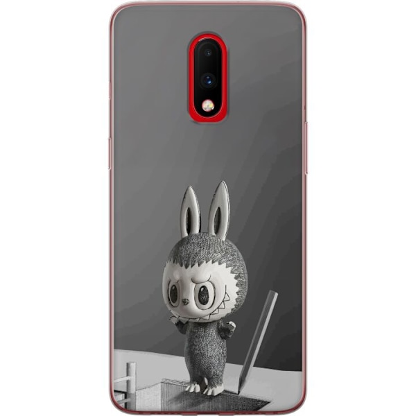 OnePlus 7 Läpinäkyvä kuori Pop Mart MEGA LABUBU LABUBU Sketch 1000%