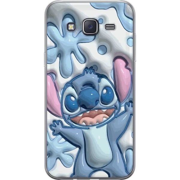 Samsung Galaxy J5 Genomskinligt Skal Stitch