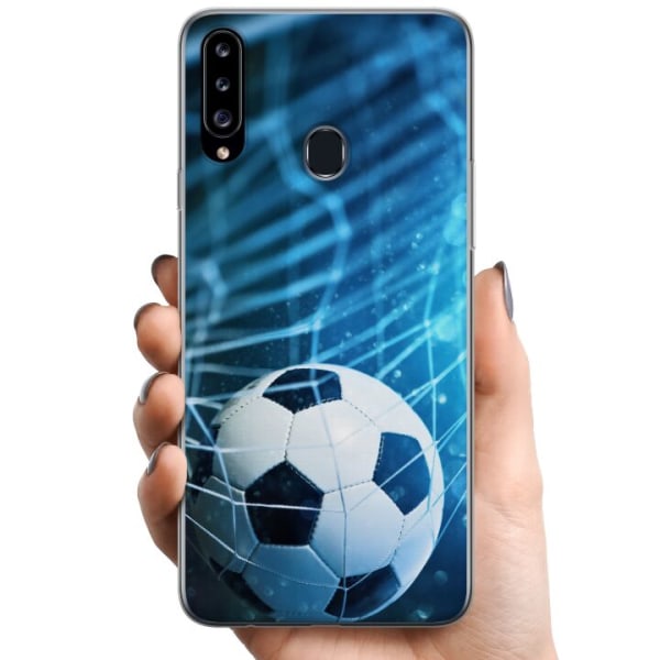 Samsung Galaxy A20s TPU Mobilcover VM Fodbold 2018