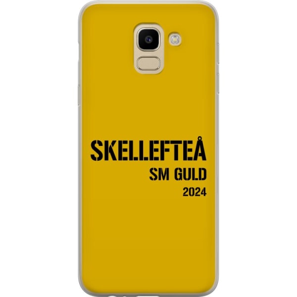 Samsung Galaxy J6 Läpinäkyvä kuori Skellefteå SM KULTA