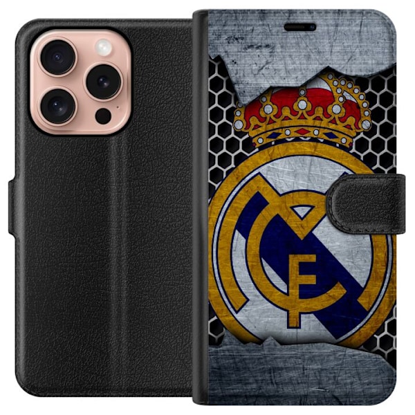 Apple iPhone 16 Pro Tegnebogsetui Real Madrid CF