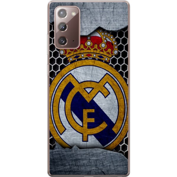 Samsung Galaxy Note20 Genomskinligt Skal Real Madrid