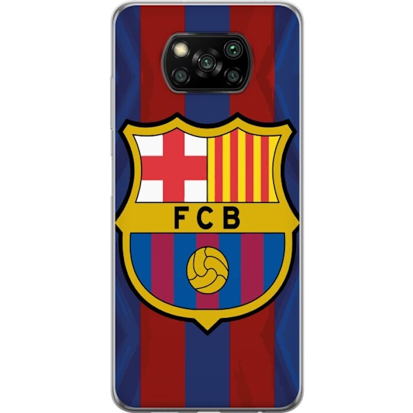 Xiaomi Poco X3 NFC Gjennomsiktig deksel FCB Barcelona