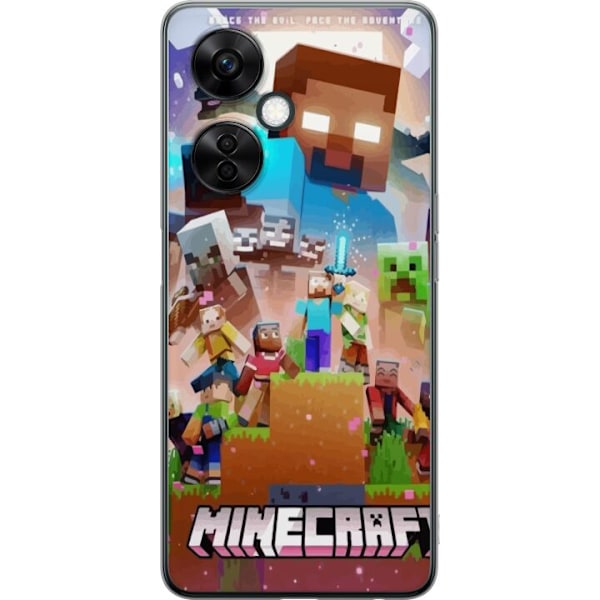 OnePlus Nord CE3 Läpinäkyvä kuori Minecraft